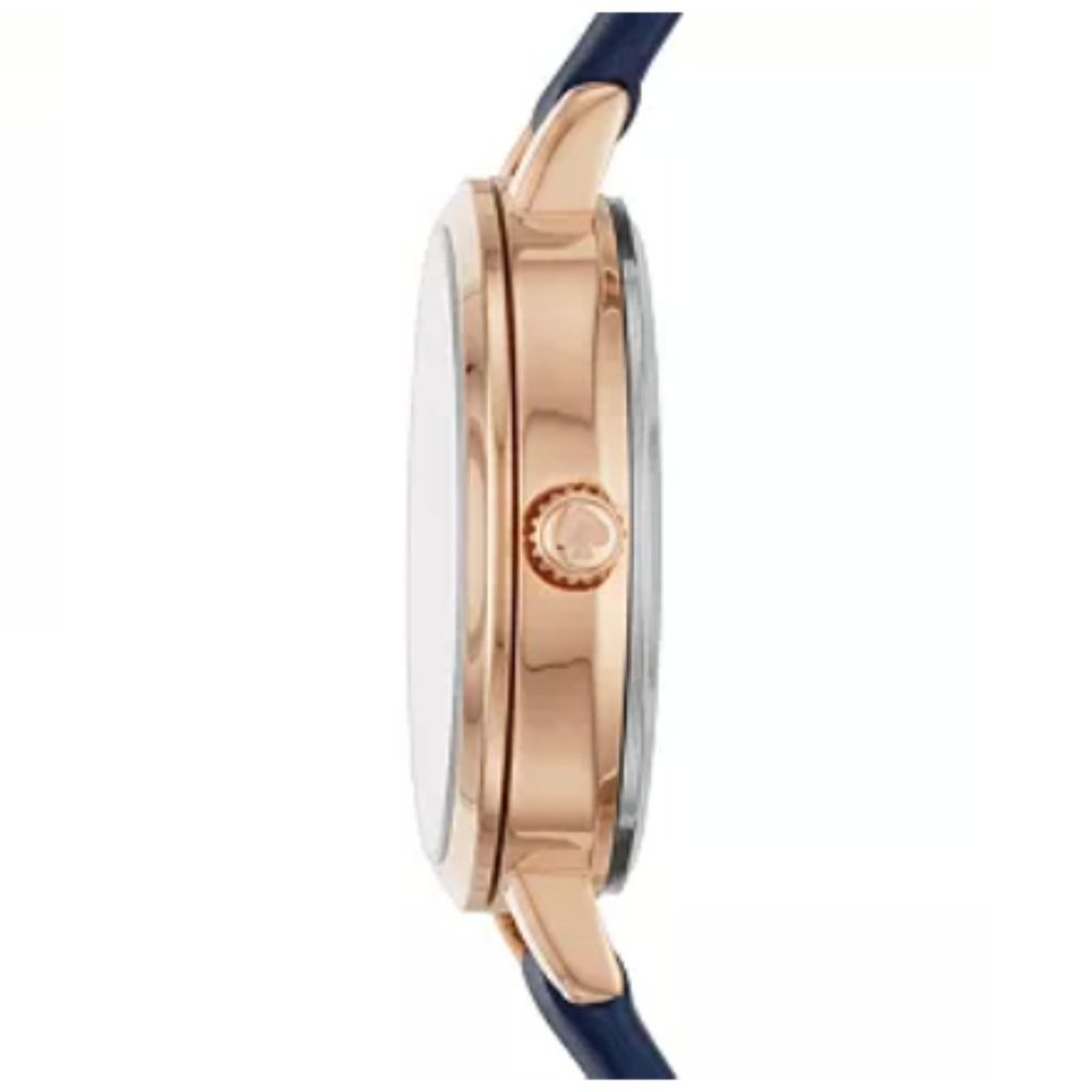 🌟LAST CALL! Kate Spade - Women's Metro Three-Hand Navy Leather Watch 30mm - Picture 4 of 4